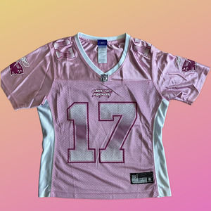 Carolina Panthers Pink Women's Jersey #17 Jake DelHomme